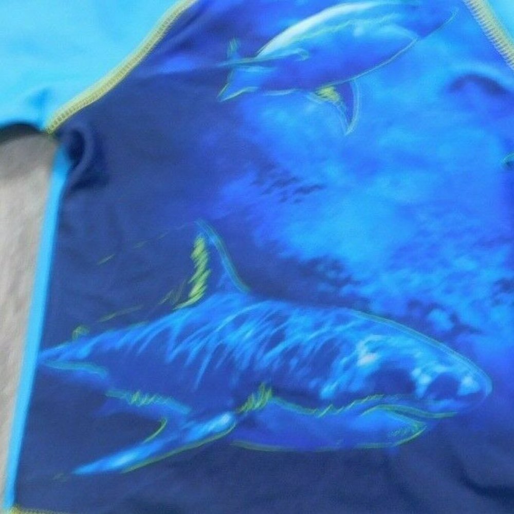 Cherokee Shark Rashguard Swim Top2T - Picture 2 of 2